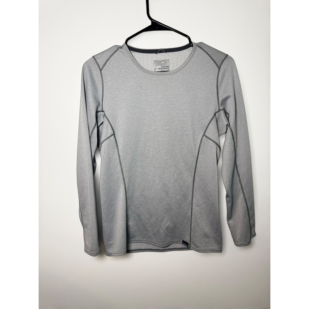 Patagonia Capilene Lightweight‎ Baselayer Long Sleeve Athletic Shirt Gray Small
